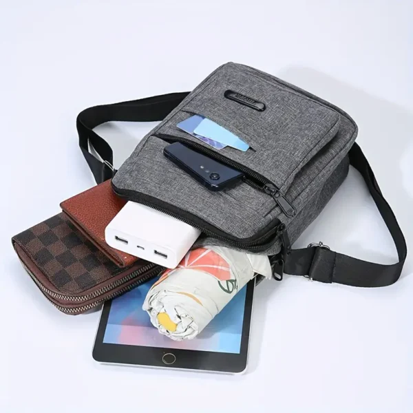 Nylon Waterproof Crossbody Bag - Image 4